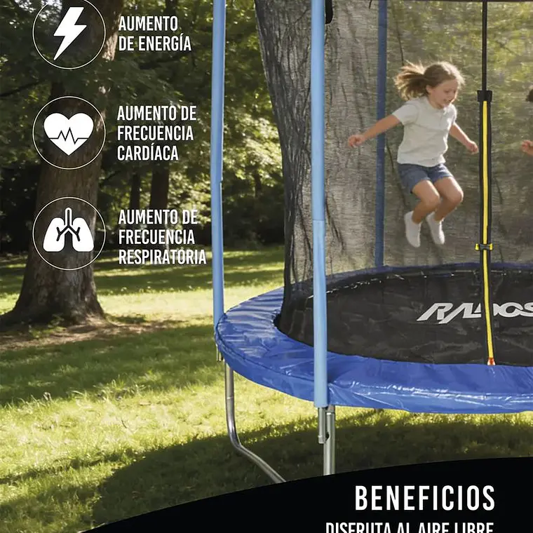 CAMA ELÁSTICA 305 CM AZUL / EMBALAJE DAÑADO 8