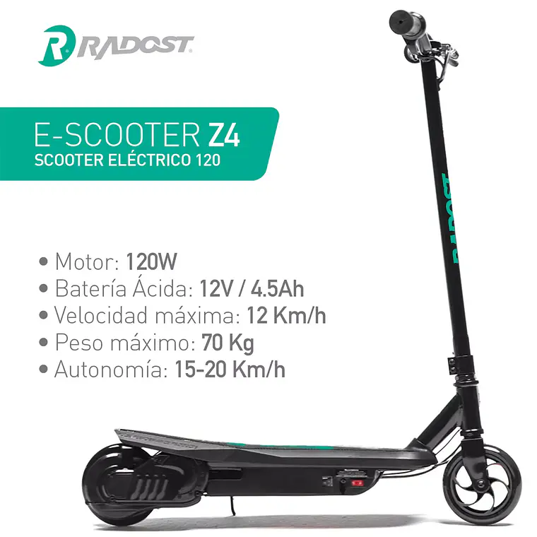 SCOOTER ELECTRICO Z4 (HASTA 70KG) / EMBALAJE DAÑADO  4