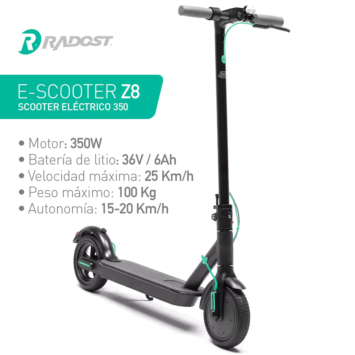 SCOOTER ELECTRICO Z8 / EMBALAJE DAÑADO 5