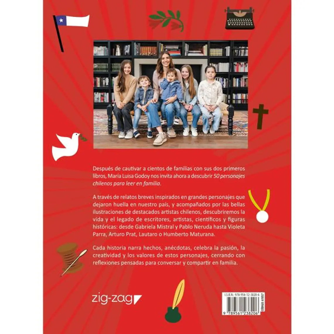 50 PERSONAJES CHILENOS PARA LEER EN FAMILIA / GODOY, MARÍA LUISA 2