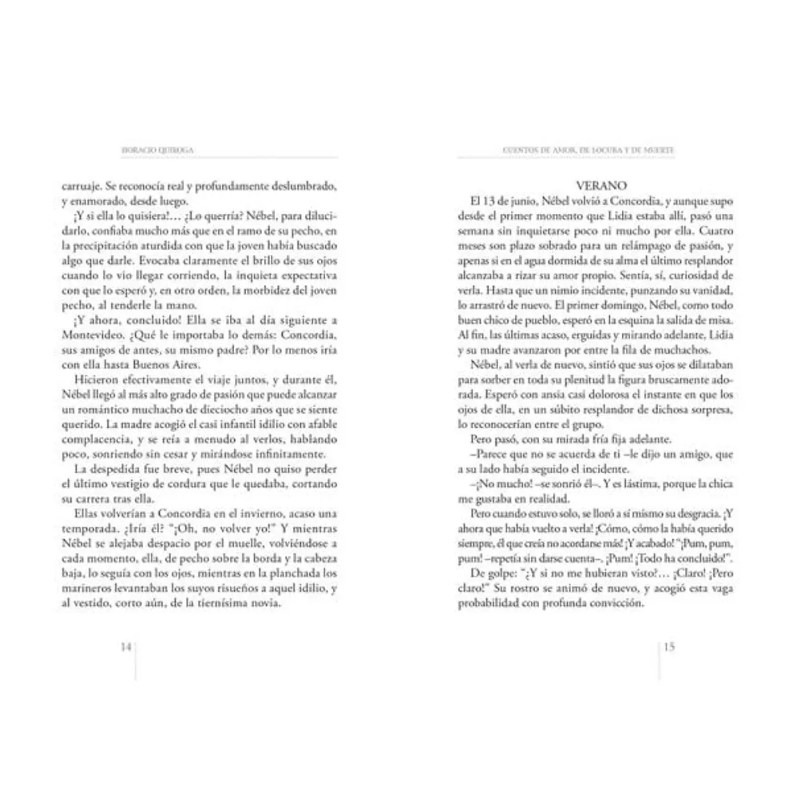 CUENTOS DE AMOR  DE LOCURA Y DE MUERTE / QUIROGA, HORACIO 2