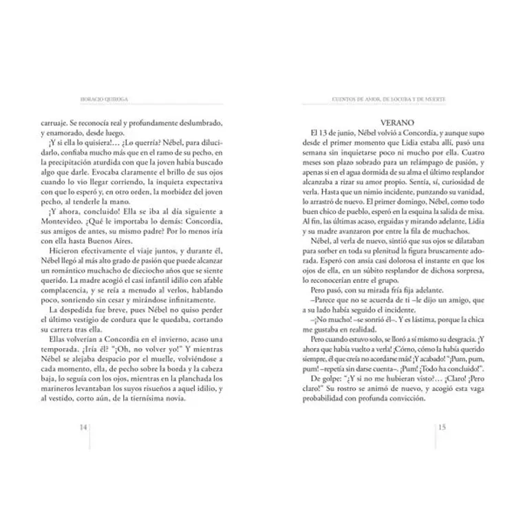 CUENTOS DE AMOR  DE LOCURA Y DE MUERTE / QUIROGA, HORACIO 2