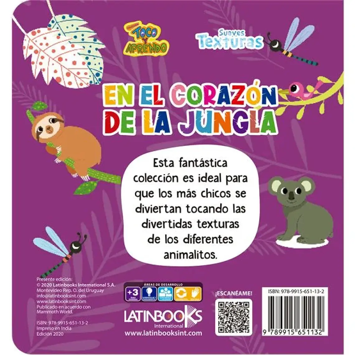 TOCO Y APRENDO SUAVES TEXTURAS -EN EL CORAZÓN DE LA JUNGLA / EQUIPO EDITORIAL MAMMOTH 2