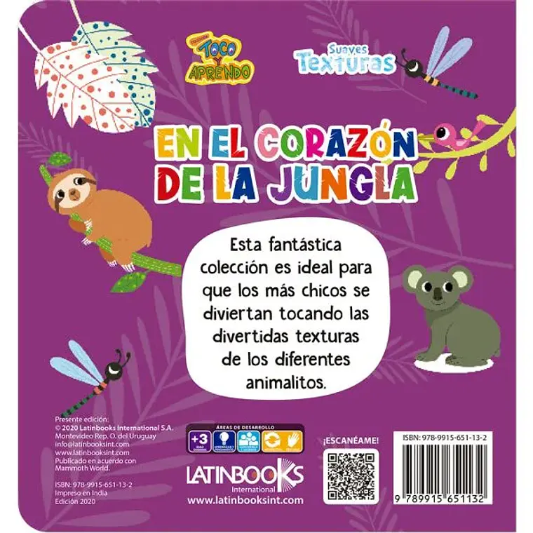 TOCO Y APRENDO SUAVES TEXTURAS -EN EL CORAZÓN DE LA JUNGLA / EQUIPO EDITORIAL MAMMOTH 2