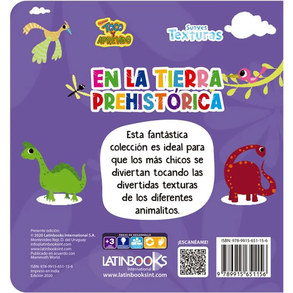 TOCO Y APRENDO SUAVES TEXTURAS -EN LA TIERRA PREHISTÓRICA / EQUIPO EDITORIAL MAMMOTH 2