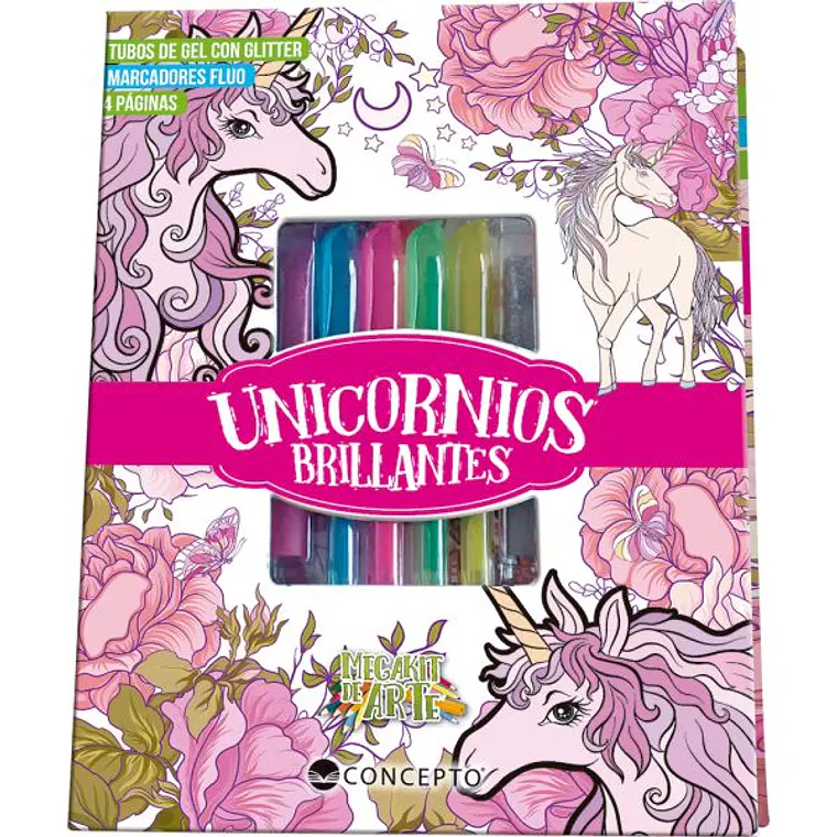 MEGAKIT DE ARTE - UNICORNIOS BRILLANTES / EQUIPO EDITORIAL BRIJBASI 1