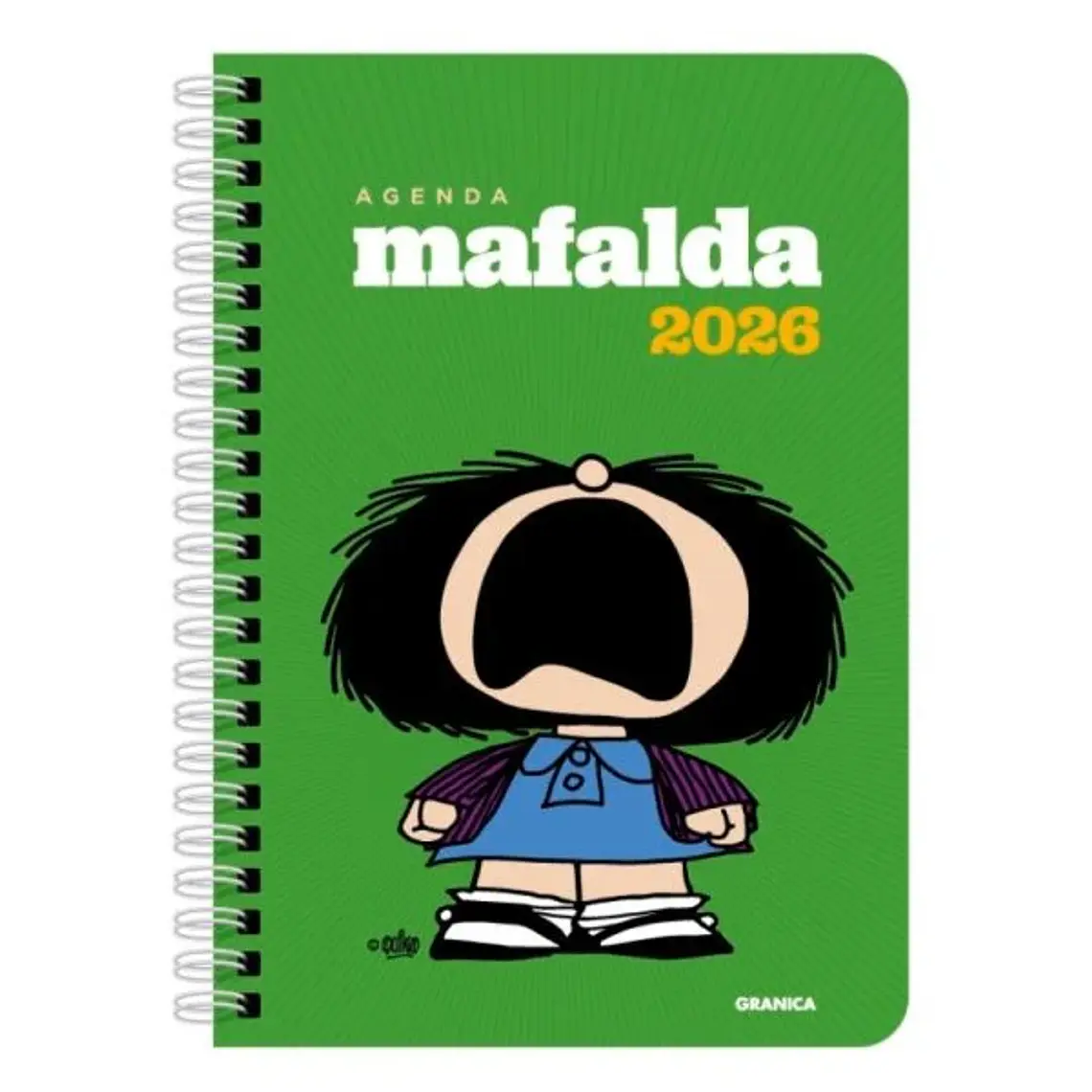 MAFALDA 2026 ANILLADA FEMINISTA VERDE / QUINO 1