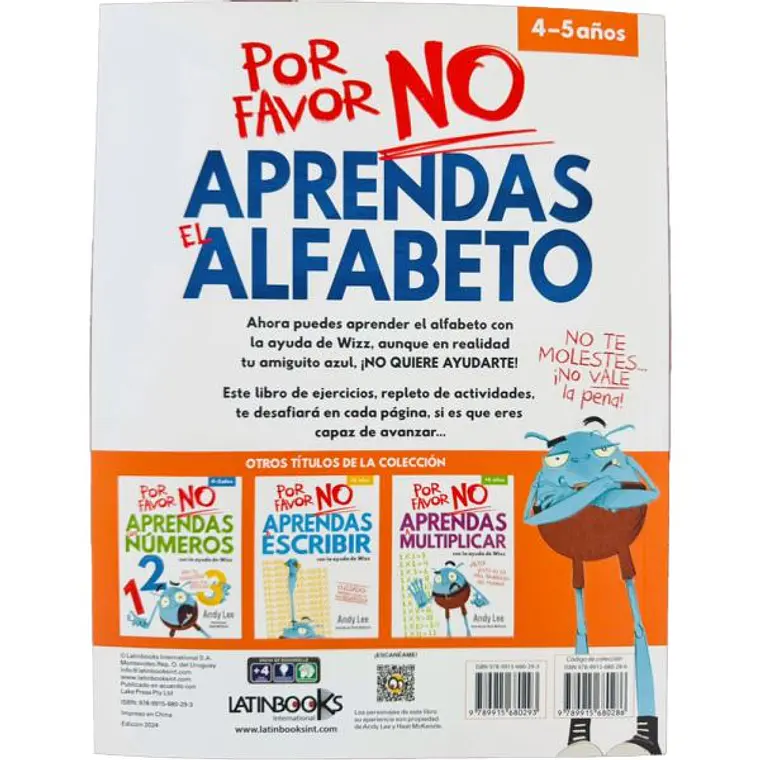 POR FAVOR NO APRENDAS - EL ALFABETO / LEE, ANDY 2