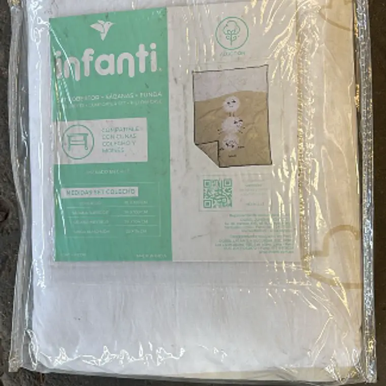 SET CUNA PLAYARD OVEJAS TELA / CON SUCIEDAD MINIMA - EMBALAJE DAÑADO 8