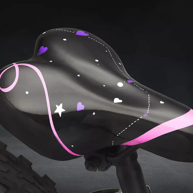 BICICLETA INFANTIL LUNA ARO 20'' NIÑA ROSADA / ABOLLADURA CANASTO 3