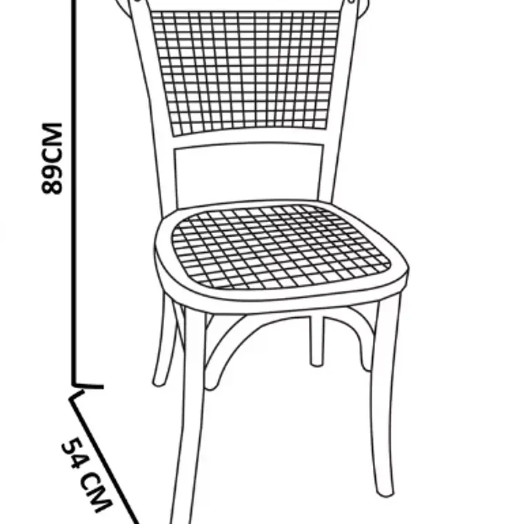 PACK 2 SILLA ZAGREB NEGRO / EMBALAJE DAÑADO 3