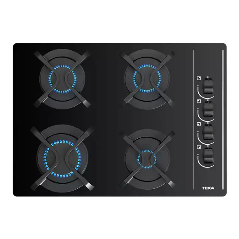 COCINA A GAS CRISTAL 4 QUEMADORES GBC 64003 KBB NEGRO / EMBALAJE DAÑADO 1