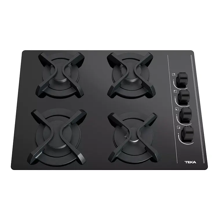 COCINA A GAS CRISTAL 4 QUEMADORES GBC 64003 KBB NEGRO / EMBALAJE DAÑADO 4