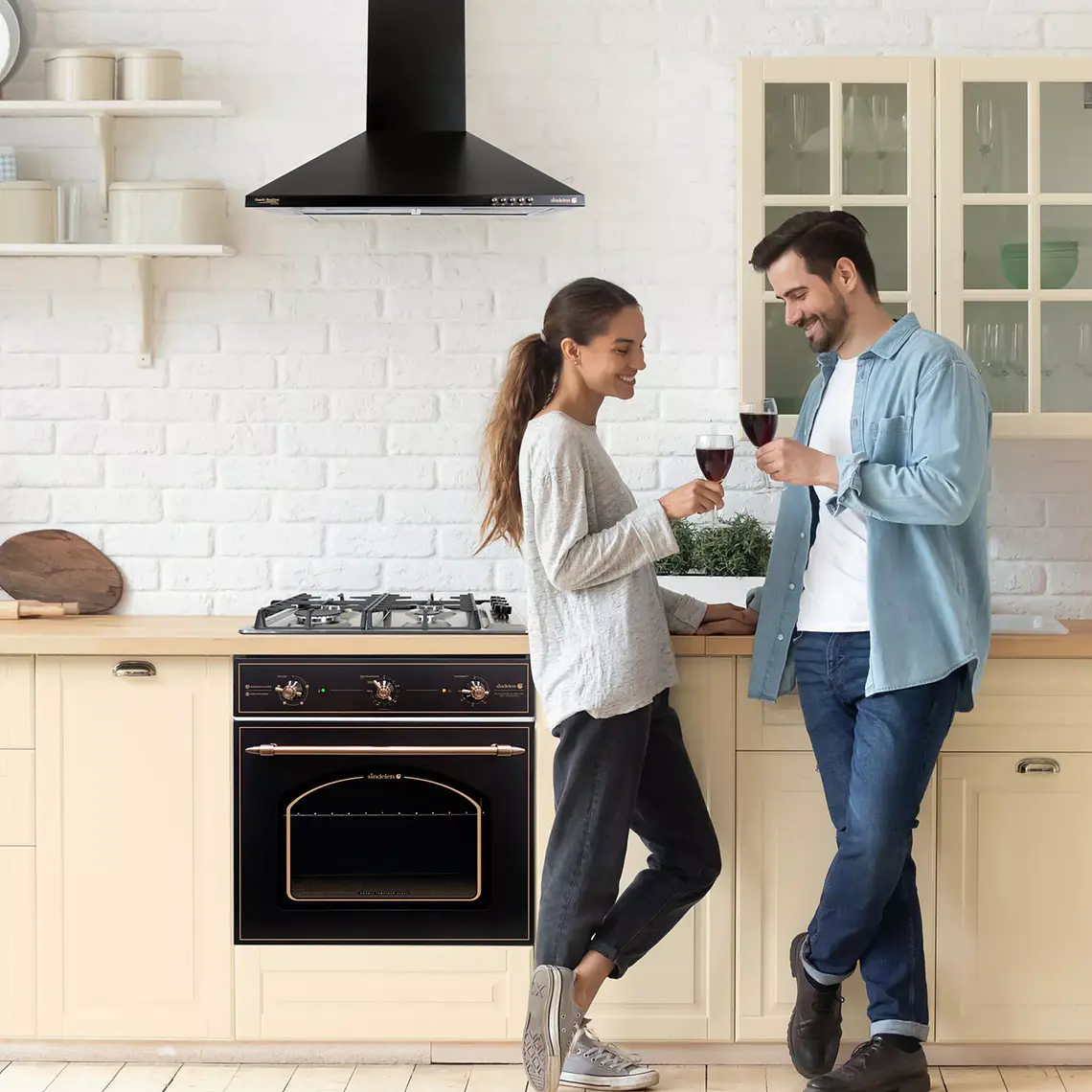 KIT EMPOTRABLE HORNO + CAMPANA + ENCIMERA KIT-134 RETRO DESIGN / EMBALAJE DAÑADO 4