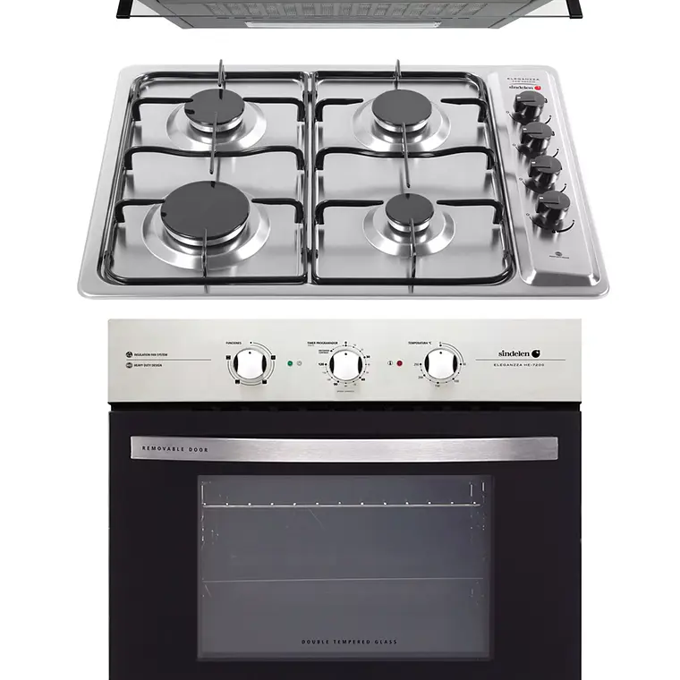 KIT EMPOTRABLE HORNO + ENCIMERA + CAMPANA KIT-138 / EMBALAJE ABIERTO 1