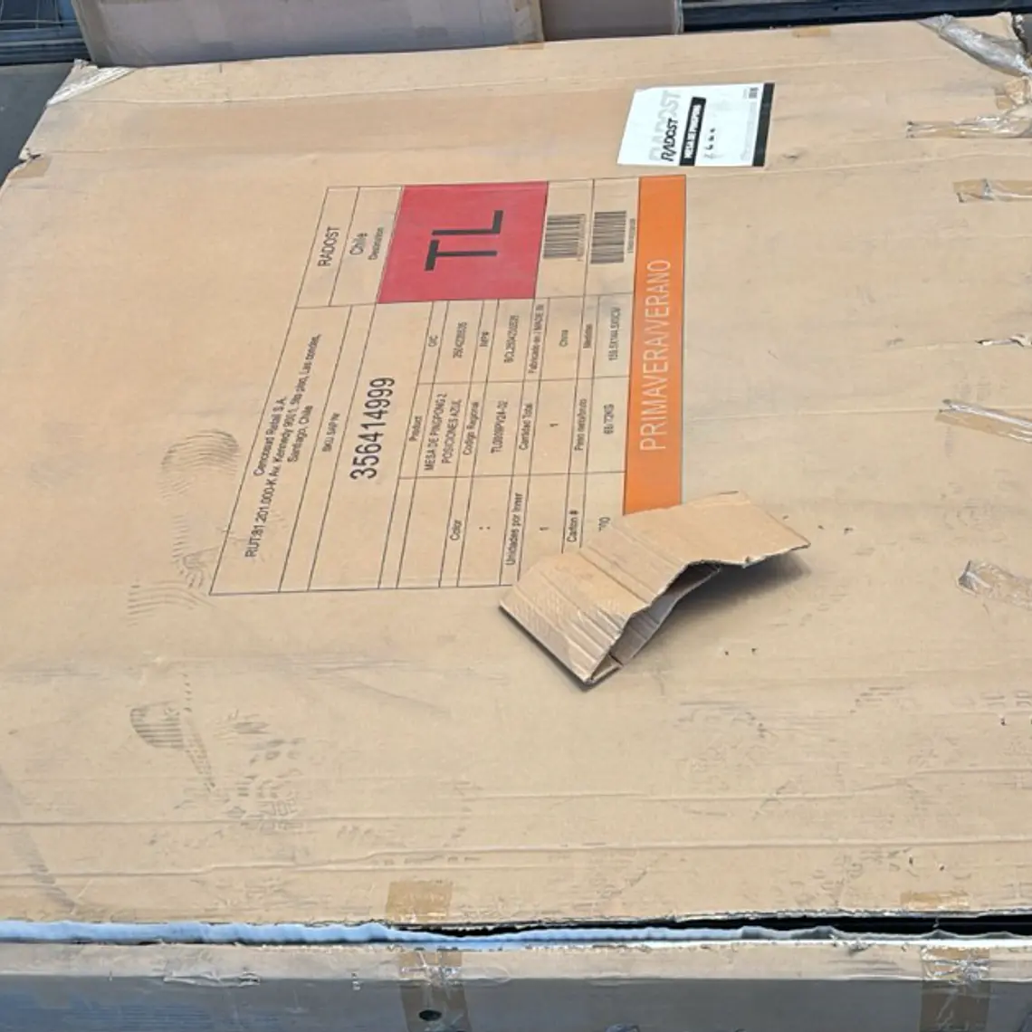 MESA DE PING PONG 2 POSICIONES AZUL / RAYADO LEVE - SUCIO FACIL DE QUITAR - EMBALAJE DANADO 9