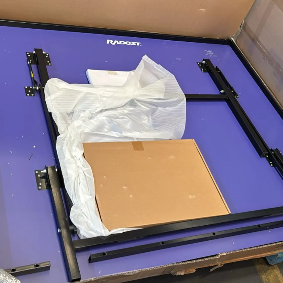 MESA DE PING PONG 2 POSICIONES AZUL / RAYADO LEVE - SUCIO FACIL DE QUITAR - EMBALAJE DANADO 10