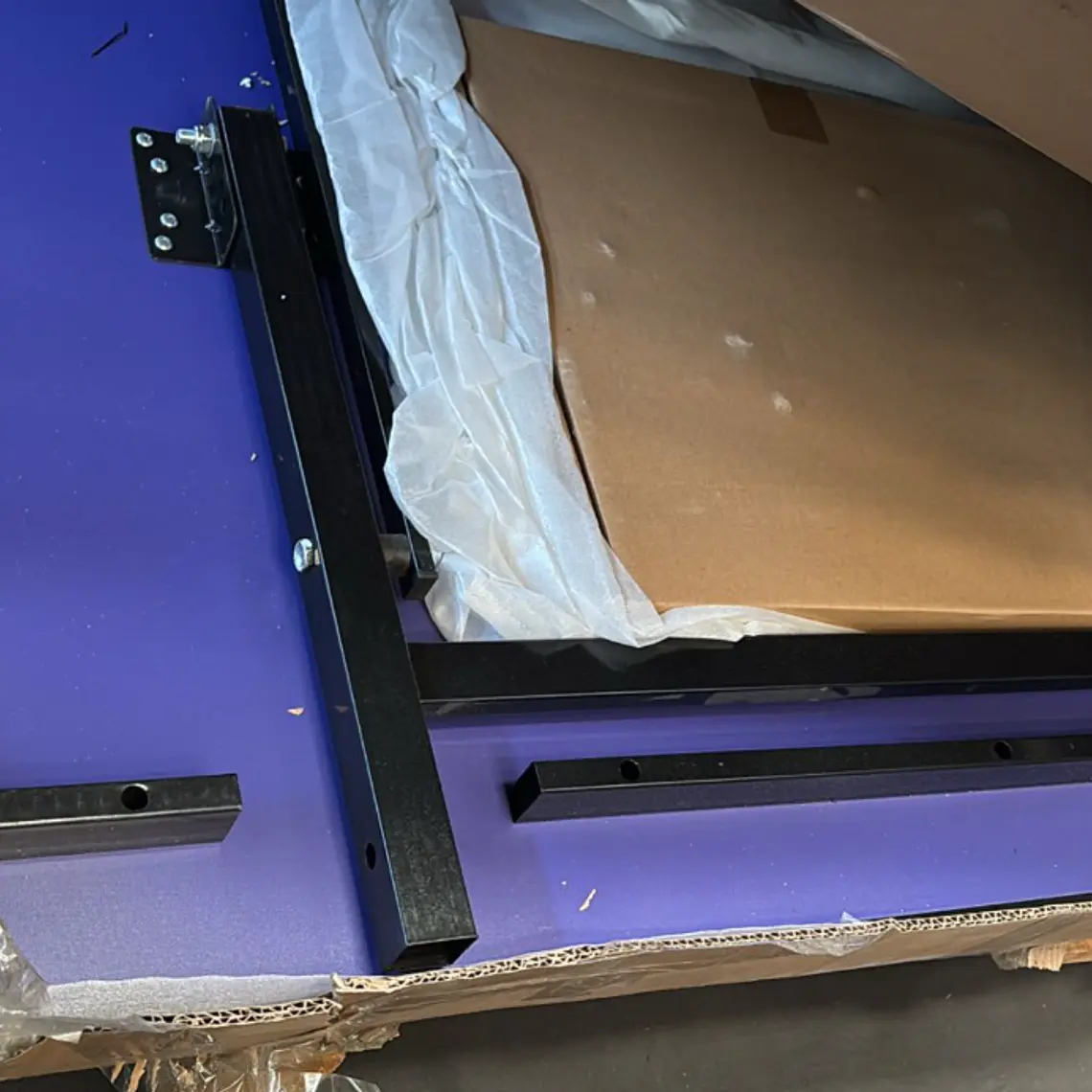 MESA DE PING PONG 2 POSICIONES AZUL / RAYADO LEVE - SUCIO FACIL DE QUITAR - EMBALAJE DANADO 11