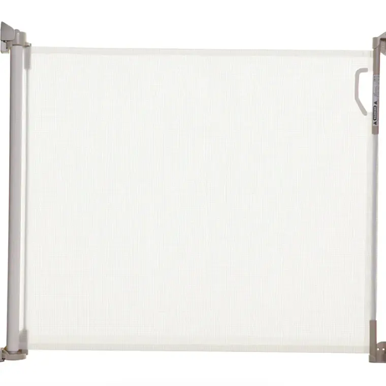 PUERTA DE SEGURIDAD RETRÁCTIL BLANCA  2