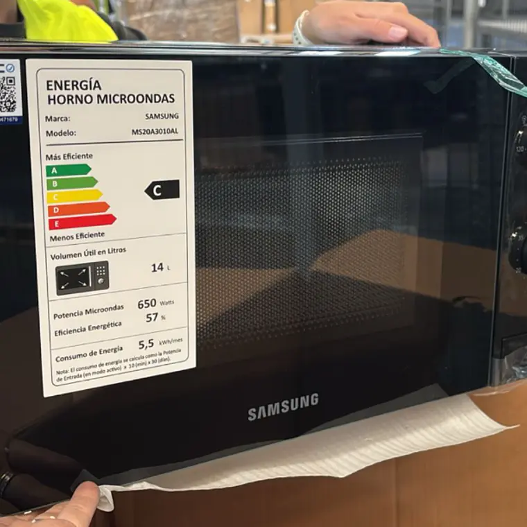 MICROONDAS MANUAL 20 LITROS 650W MS20A3010AL/ZS NEGRO / EMBALAJE DAÑADO 11