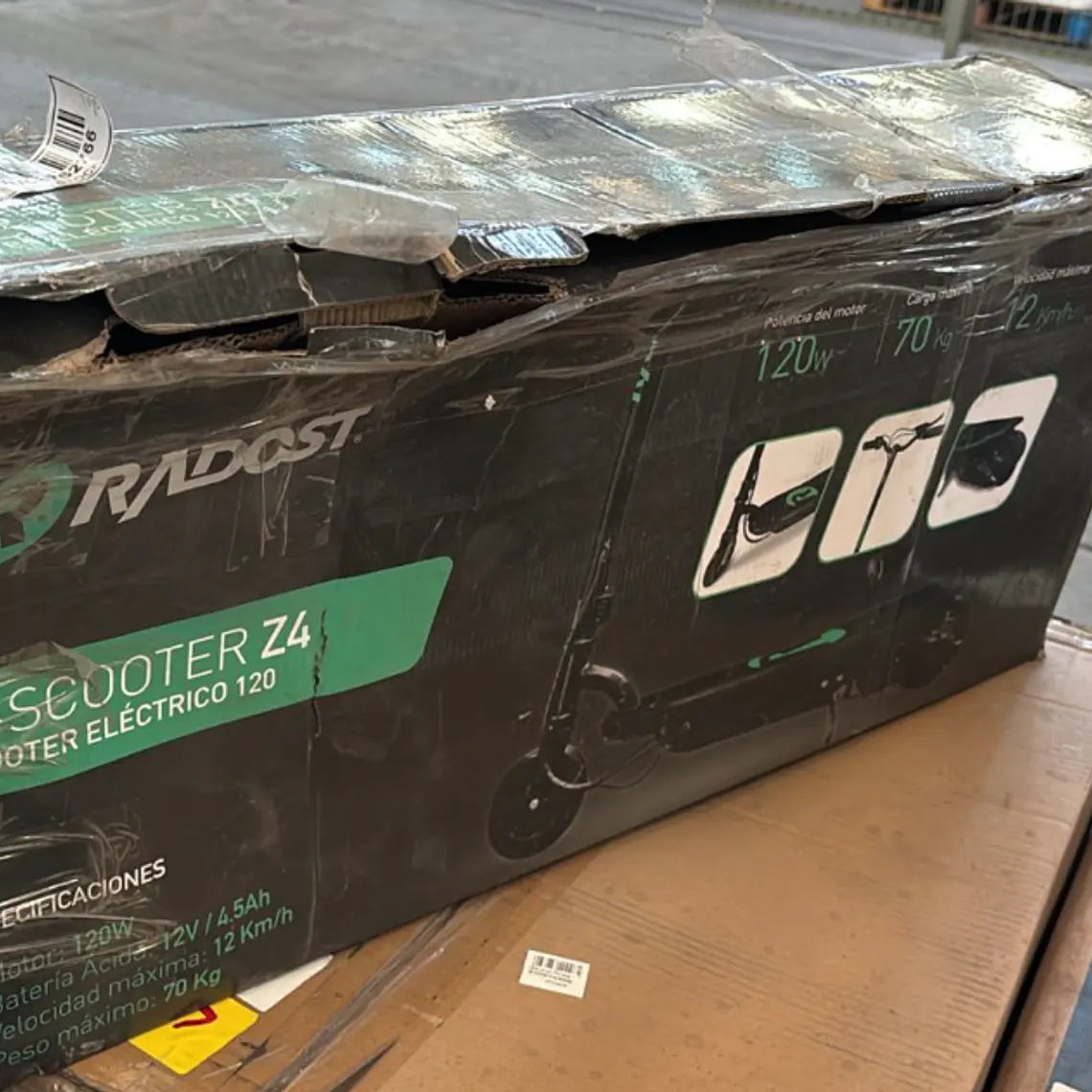 SCOOTER ELECTRICO Z4 (HASTA 70KG) / EMBALAJE DAÑADO  7