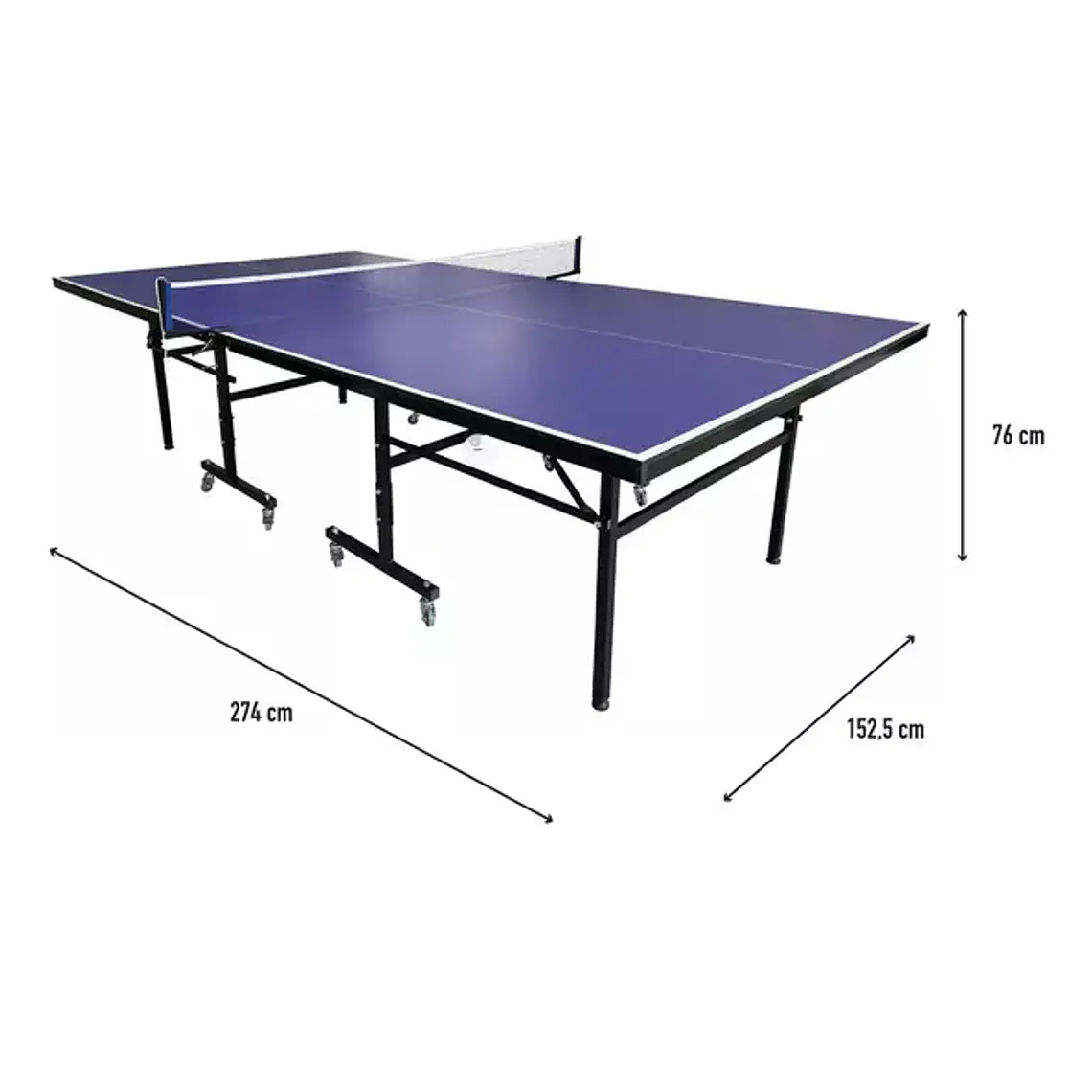 MESA DE PING PONG 2 POSICIONES AZUL / EMBALAJE DAÑADO 3