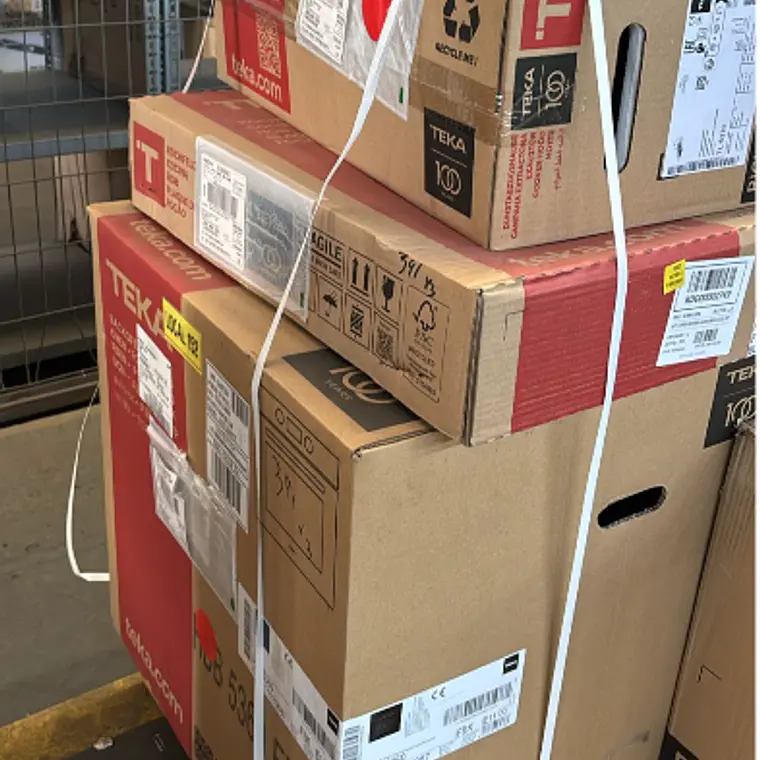 KIT EMPOTRABLE HORNO ELÉCTRICO HBB5360FBK NEGRO + ENCIMERA A GAS GBC64003KBB + CAMPANA TL6310 NEGRO / EMBALAJE DAÑADO 8