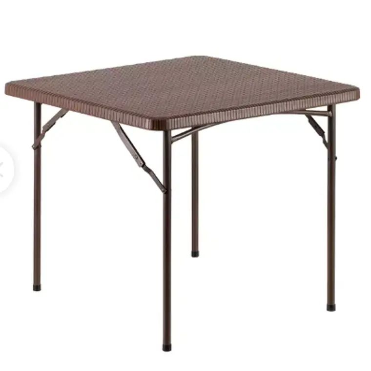 MESA PLEGABLE CUADRADA 86x86x74 CM / RAYONES LEVES  - EMBALAJE DAÑADO 1