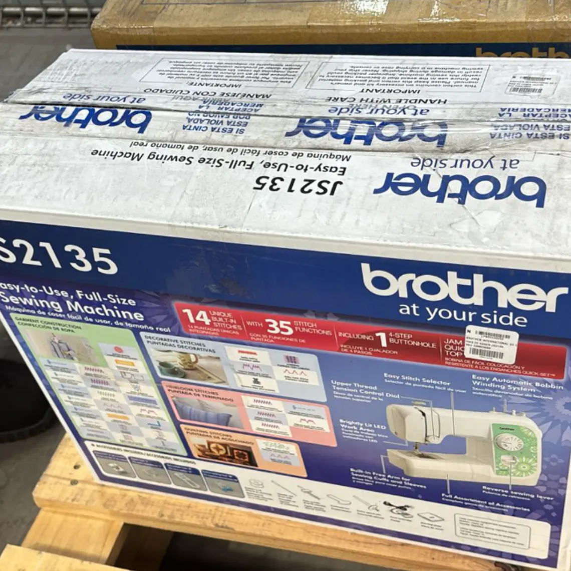 MÁQUINA DE COSER DOMÉSTICA JS2135 / EMBALAJE DAÑADO 8