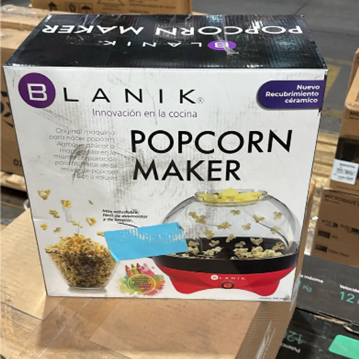 MÁQUINA DE POP CORN MAKER BPCM018 / EMBALAJE DAÑADO 10