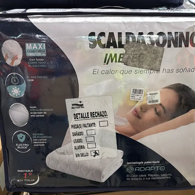 CALIENTACAMAS 1.5 PLAZAS ADAPTO MAXI / SUCIO LEVE - EMBALAJE DAÑADO 6