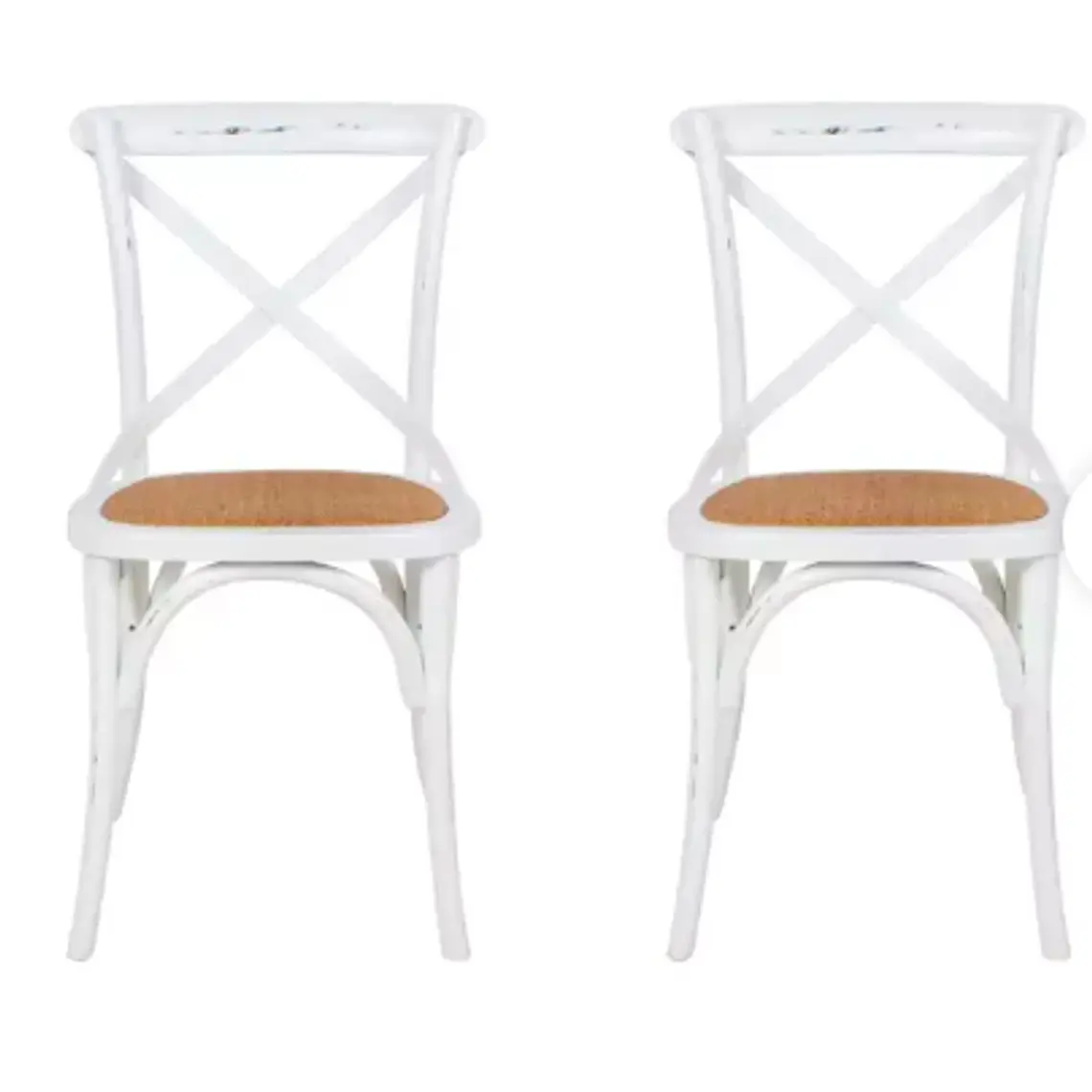 PAR DE SILLAS DANUBIO / PELADURA LEVE EN ASIENTO  - EMBALAJE DAÑADO 1