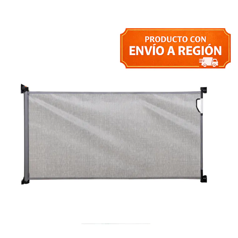 PUERTA DE SEGURIDAD RETRÁCTIL GRIS 1