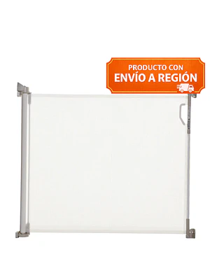 PUERTA DE SEGURIDAD RETRÁCTIL BLANCA 