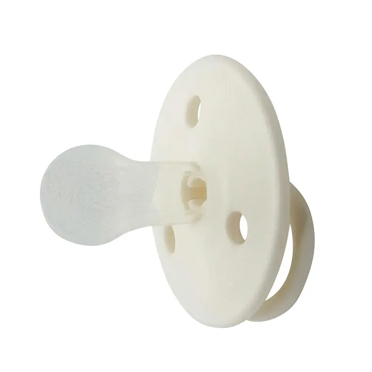 CHUPETES REDONDOS MININOR SILICONA 6M 2 UNS BLANCO  1