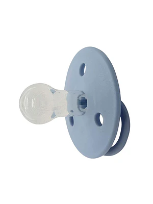 CHUPETES REDONDOS MININOR SILICONA 6M 2 UNS AZUL 