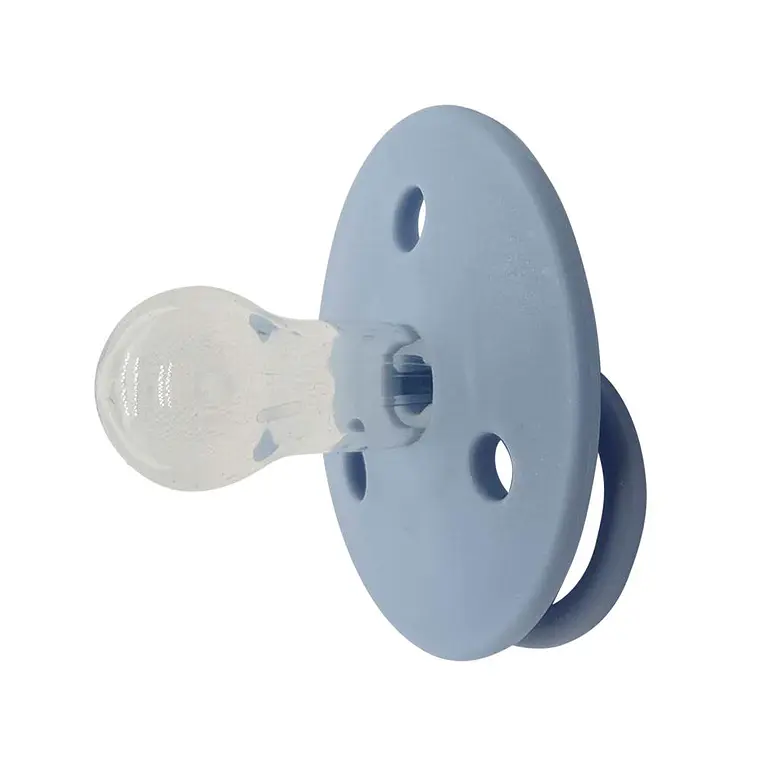 CHUPETES REDONDOS MININOR SILICONA 6M 2 UNS AZUL  1