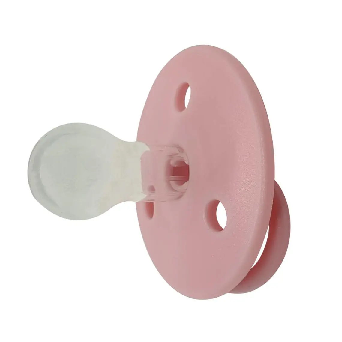 CHUPETES REDONDOS MININOR SILICONA 6M 2 UNS ROSADO  1