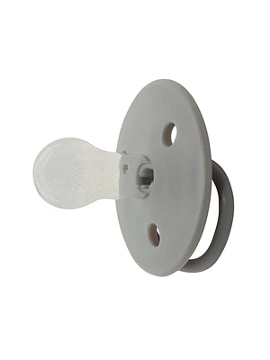 CHUPETES REDONDOS MININOR SILICONA 6M 2 UNS GRIS 