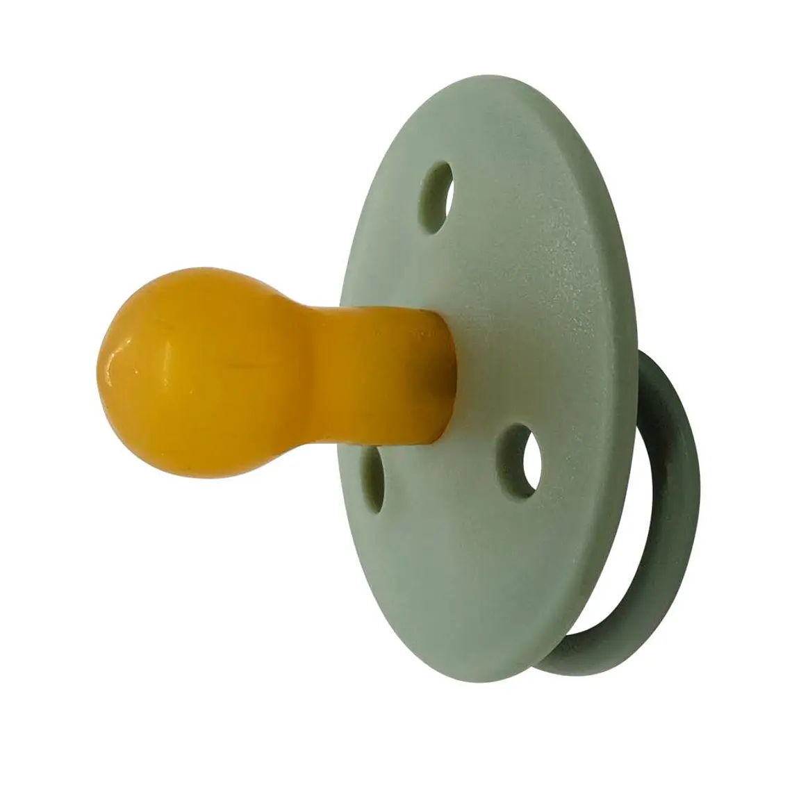 CHUPETES REDONDOS MININOR LÁTEX 0M+ 2 UNS VERDE  1