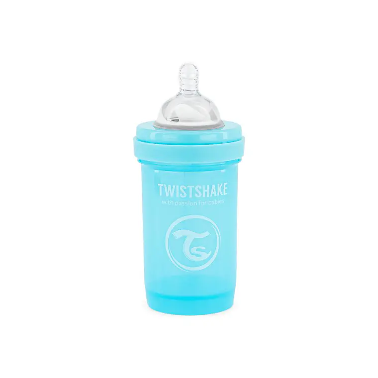 MAMADERA TWISTSHAKE ANTI-CÓLICO 180ML AZUL PASTEL  1