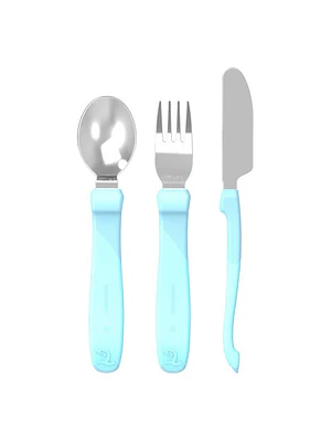 SERVICIO ACERO INOXIDABLE TWISTSHAKE 12+M AZUL PASTEL 