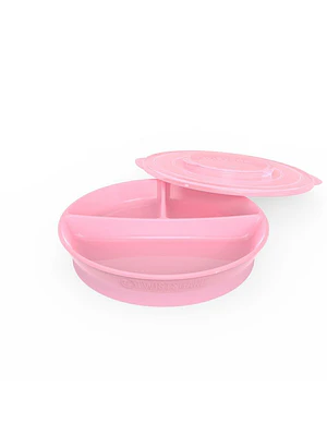 PLATO DIVIDIDO TWISTSHAKE 6+M ROSADO PASTEL 