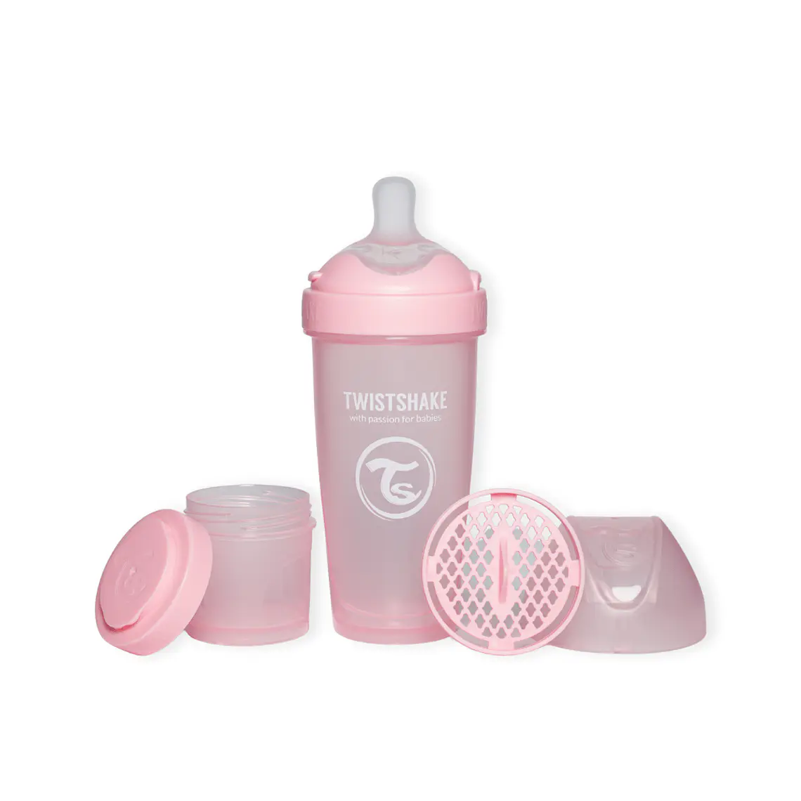 MAMADERA TWISTSHAKE DOUBLE PRO 330ML ROSADO  1