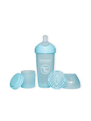 MAMADERA TWISTSHAKE DOUBLE PRO 330ML AZUL 