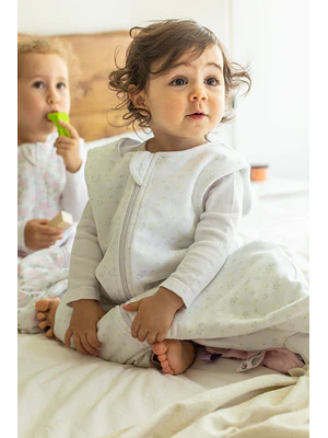 SACO DE DORMIR GRADO 2 (6-18 MESES) - ESTRELLAS AMARILLO Y GRIS