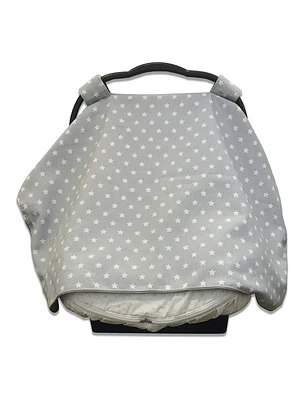 CUBRE HUEVO DE LONA GRIS ESTRELLAS / ORILLA GRIS