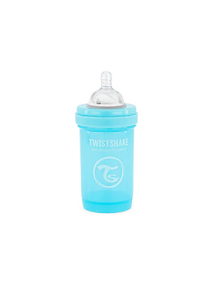 MAMADERA TWISTSHAKE ANTI-CÓLICO 180ML - AZUL PASTEL 