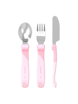 SERVICIO ACERO INOXIDABLE TWISTSHAKE 12+M - ROSADO PASTEL 