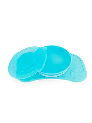 INDIVIDUAL TWISTSHAKE CLICKMAT MINI + PLATO - AZUL PASTEL 